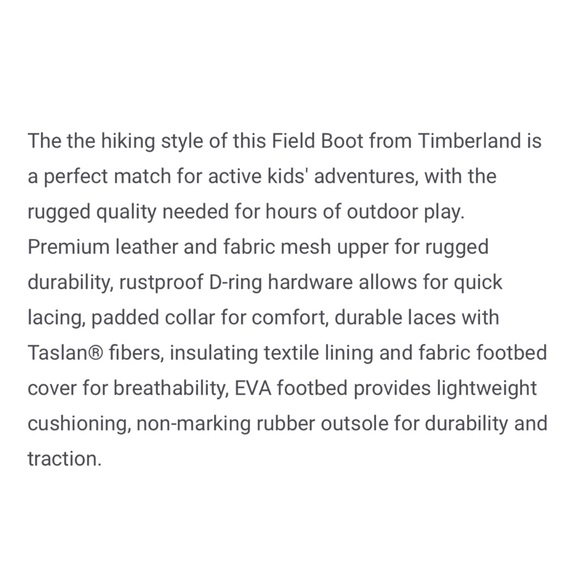 Boy’s Timberland Field Boots Wheat Nubuck - Picture 12 of 12